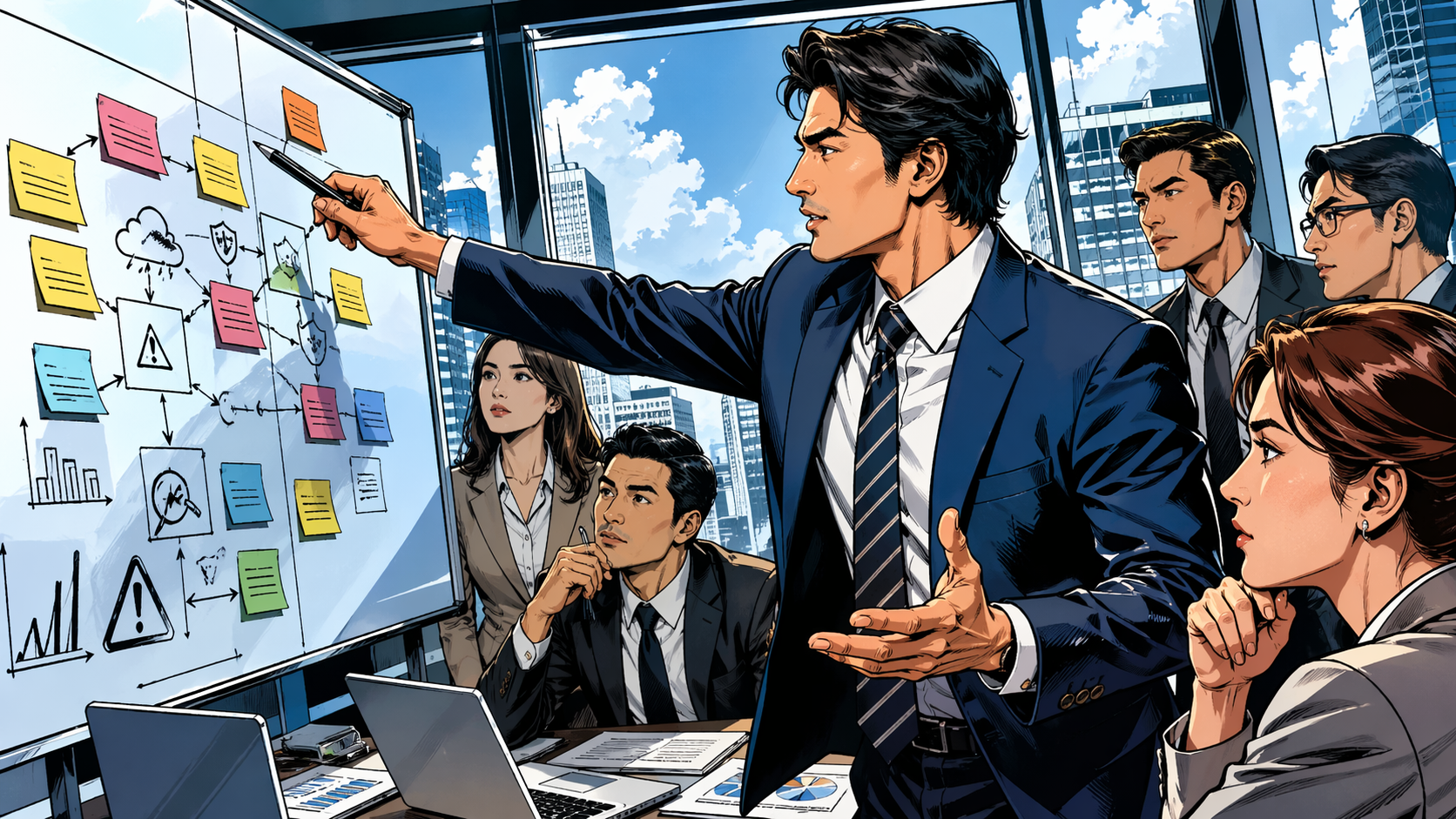 トラブル発生時に原因追及して再発防止を決めるチーム